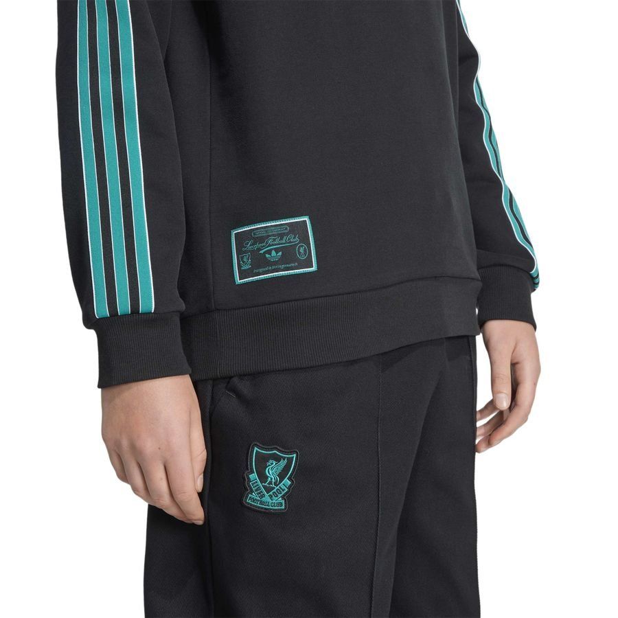 Liverpool Sweatshirt Terrace Icons - Black/Sea Green - Men's-SoccerKits Hub | Buy Soccer Jerseys Online